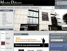 Tablet Screenshot of mondial-diffusion.com